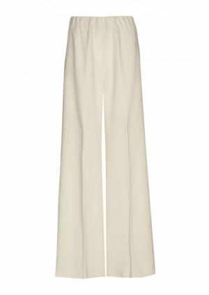 Palazzo broek, normal waist 93 Cream