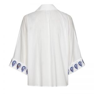 Korte oversized bloes met brod 39 Multi Color