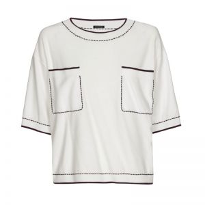 Soepele losvallende bi-color p 91 Off White