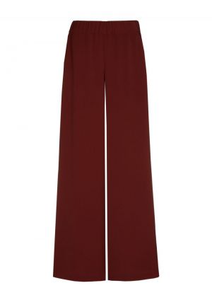 flowy palazzo broek, elastic w 53 Burgandy