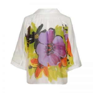 Luchtige blouse in zijdemix 49 Multi Color