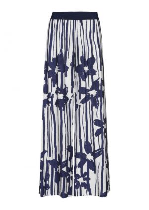 Palazzo broek met bloemprint, 29 Multicolor