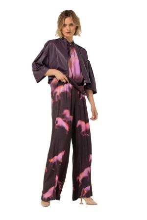 Palazzo broek, elastic waist 59 Multi Color