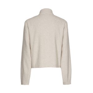 Korte vest in structuurstof 93 Cream