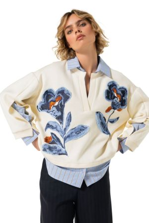 Two-in-one sweater met broderi 29 Multi Color