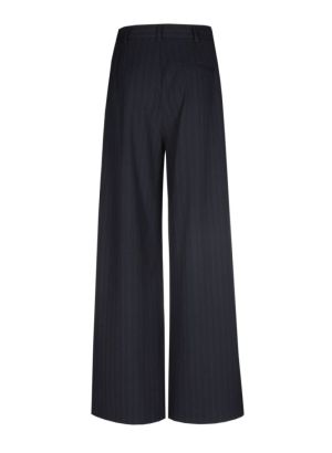 City-look broek, mid waist 20 Blue Black